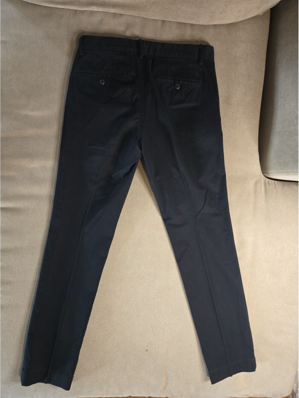 Polo Ralph Lauren Stretch Slim Fit Mens Chino Pants 30x32 Black Classic - Picture 6 of 6